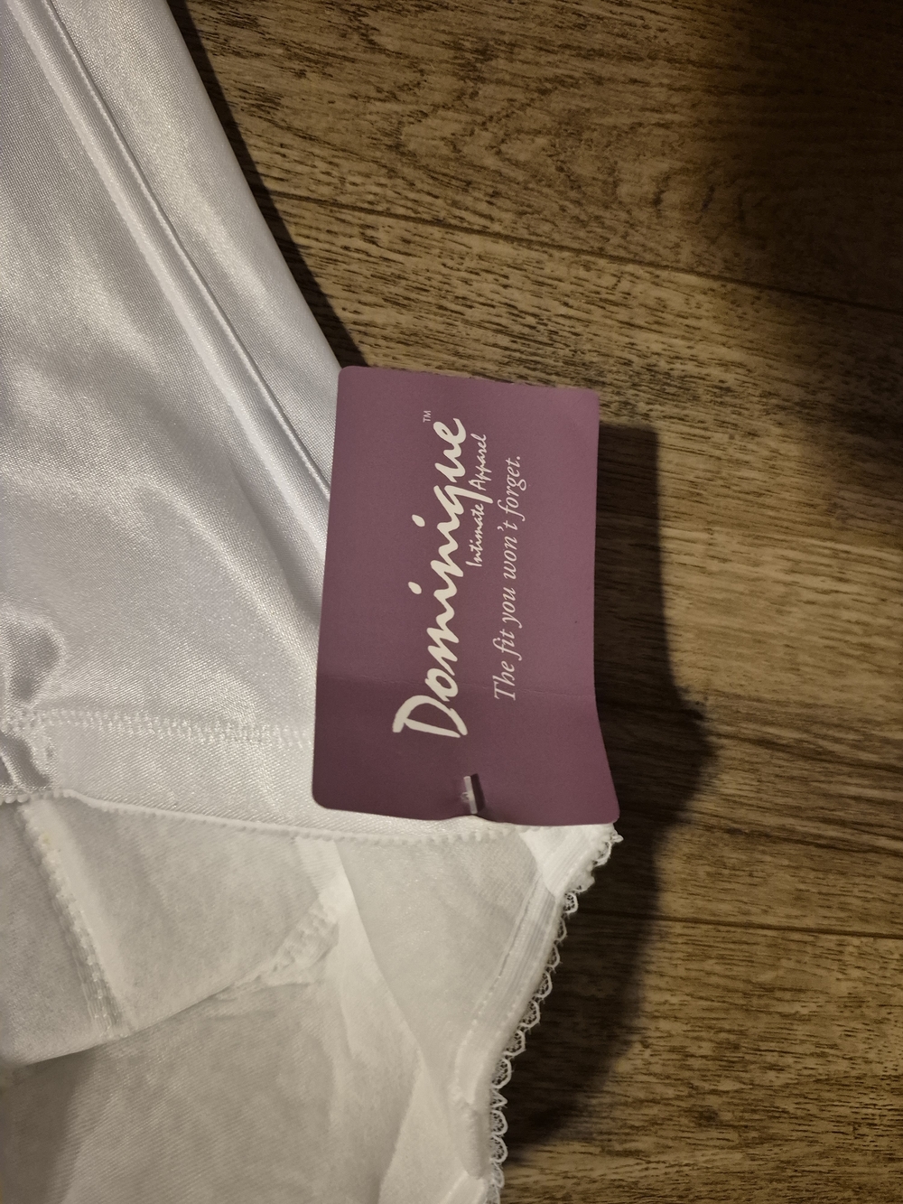 Dominique White Satin Longline Bustier Corset - Picture 3 of 4